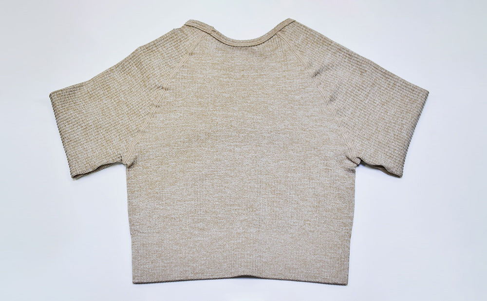 2 Piece Set Women Ribbed Seamless Long Sleeve Yoga Sets Workout Women's High Waist Sports Legging Long Sleeve Top The Clothing Company Sydney