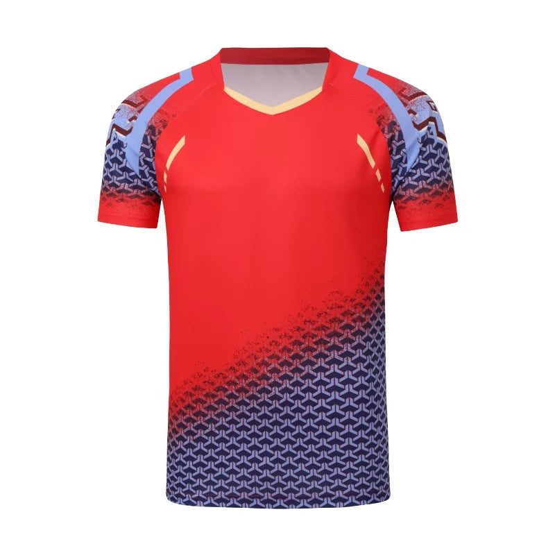Women's Table Tennis Pastel T-shirts 3D Graphic Printed Badminton Clothes Quick-Drying Jersey