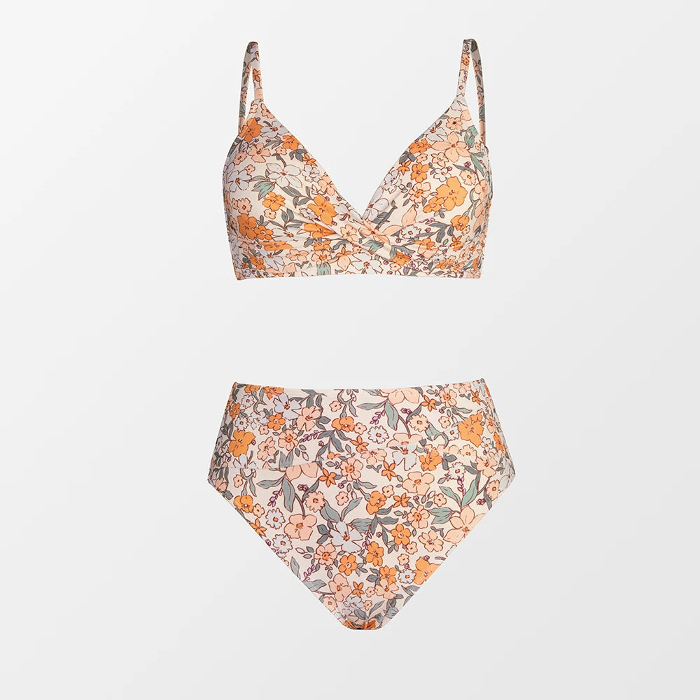 2 Piece High Waist Swimsuit Bikini Set The Clothing Company Sydney