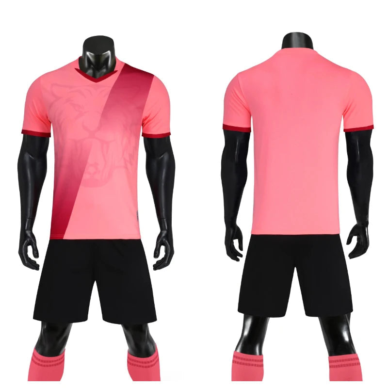 Men's Women's Kids Football Jersey Shorts Set Custom Soccer Uniform Outfit Kids School Team Training Kit The Clothing Company Sydney