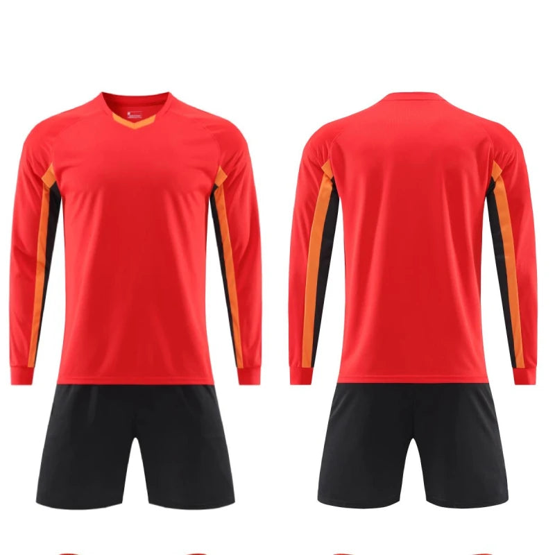 Mens Womens Kids Long Sleeve Football Jersey Set Team Soccer Training Match Sports Uniform Suit The Clothing Company Sydney