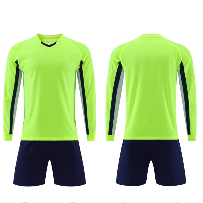 Mens Womens Kids Long Sleeve Football Jersey Set  Team Soccer Training Match Sports Uniform Suit The Clothing Company Sydney