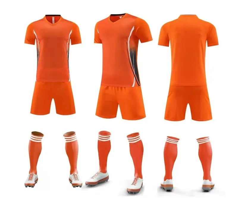 Mens Football Jersey Set Short Sleeve Round Neck Customized Soccer Kits Womens Training Suit - The Clothing Company Sydney
