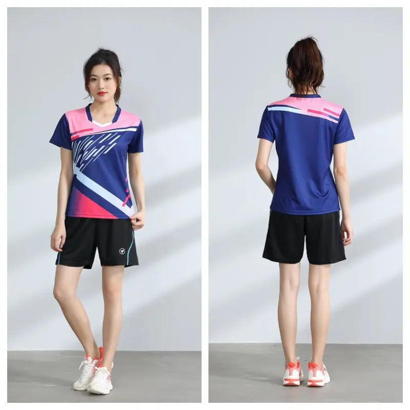 Women's Table Tennis Pastel T-shirts 3D Graphic Printed Badminton Clothes Quick-Drying Jersey - The Clothing Company Sydney