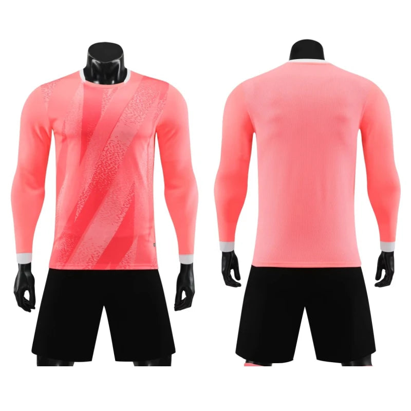 Goalkeeper Football Jersey Suit for Kids Adults Personalized Custom Boys Girls Men's Womens Print Long Sleeve Soccer Uniforms - The Clothing Company Sydney