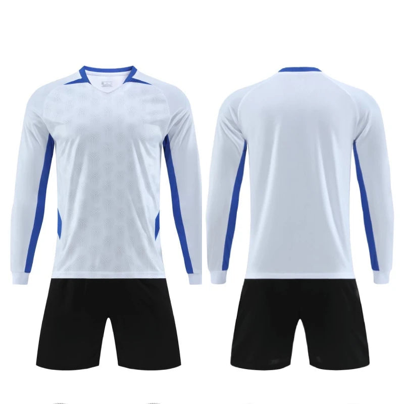 Mens Womens Kids Long Sleeve Football Jersey Set Team Soccer Training Match Sports Uniform Suit The Clothing Company Sydney