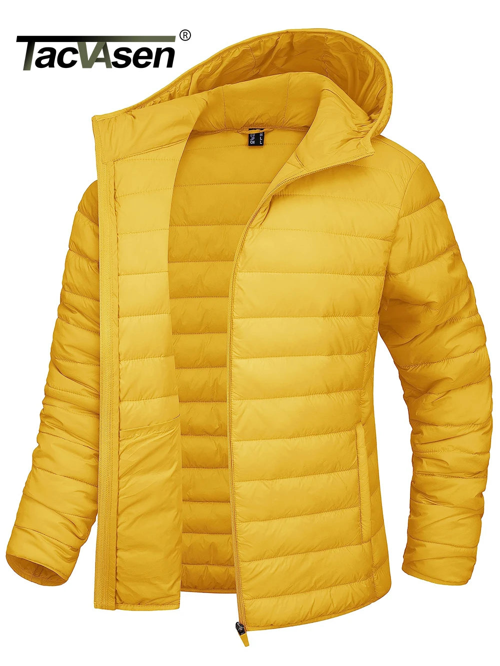 Full Zip Up Hooded Puffer Women's Winter Quilted Warm Down Coats Casual Windbreaker Padded Outwear Outdoor Jacket - The Clothing Company Sydney