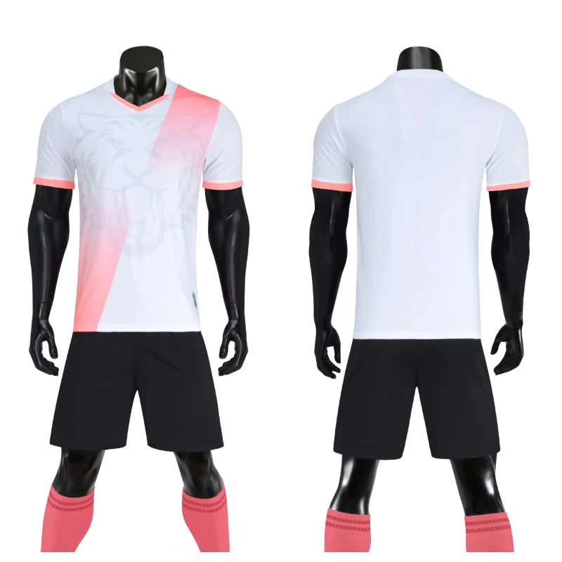 Men's Women's Kids Football Jersey Shorts Set Custom Soccer Uniform Outfit Kids School Team Training Kit The Clothing Company Sydney