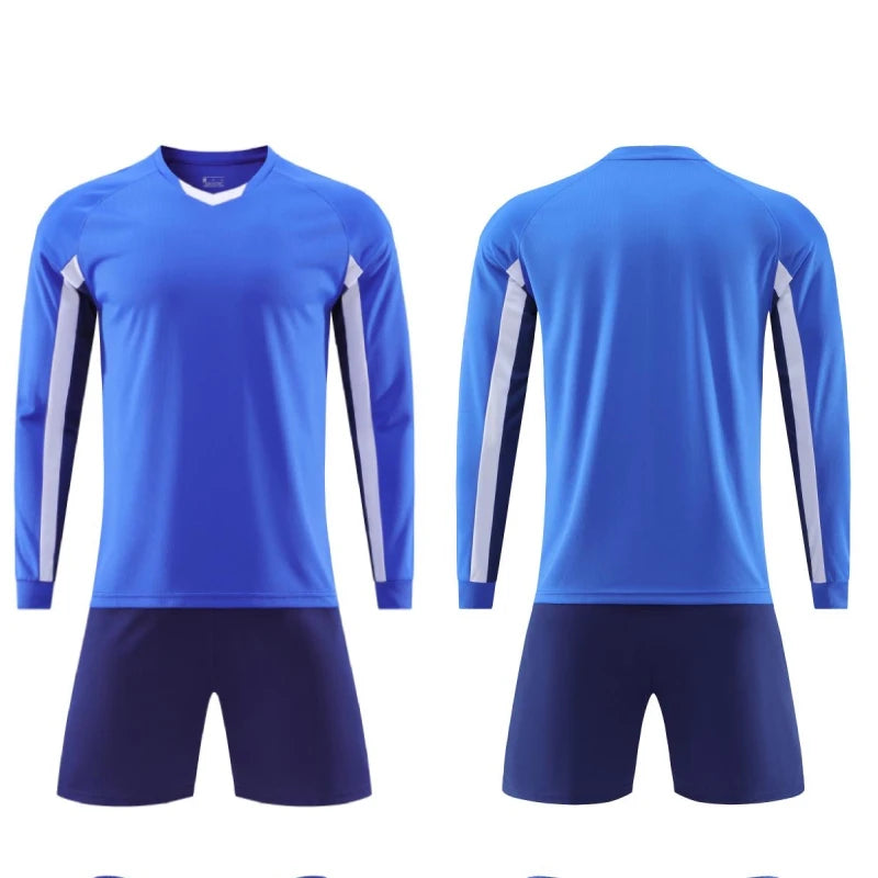 Mens Womens Kids Long Sleeve Football Jersey Set Team Soccer Training Match Sports Uniform Suit The Clothing Company Sydney