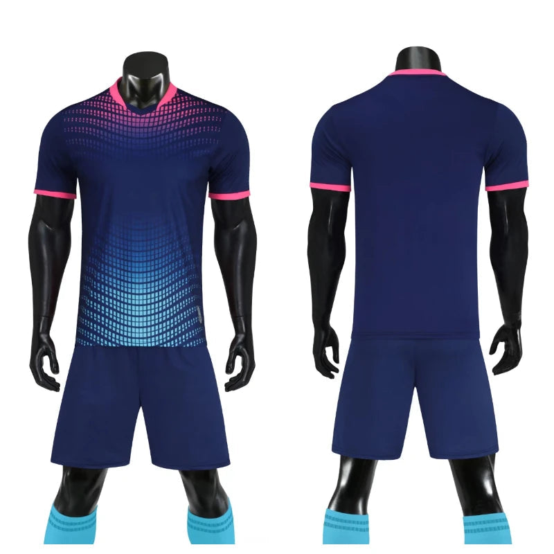 Men's Women's Kids Football Jersey Shorts Set Custom Soccer Uniform Outfit Kids School Team Training Kit The Clothing Company Sydney