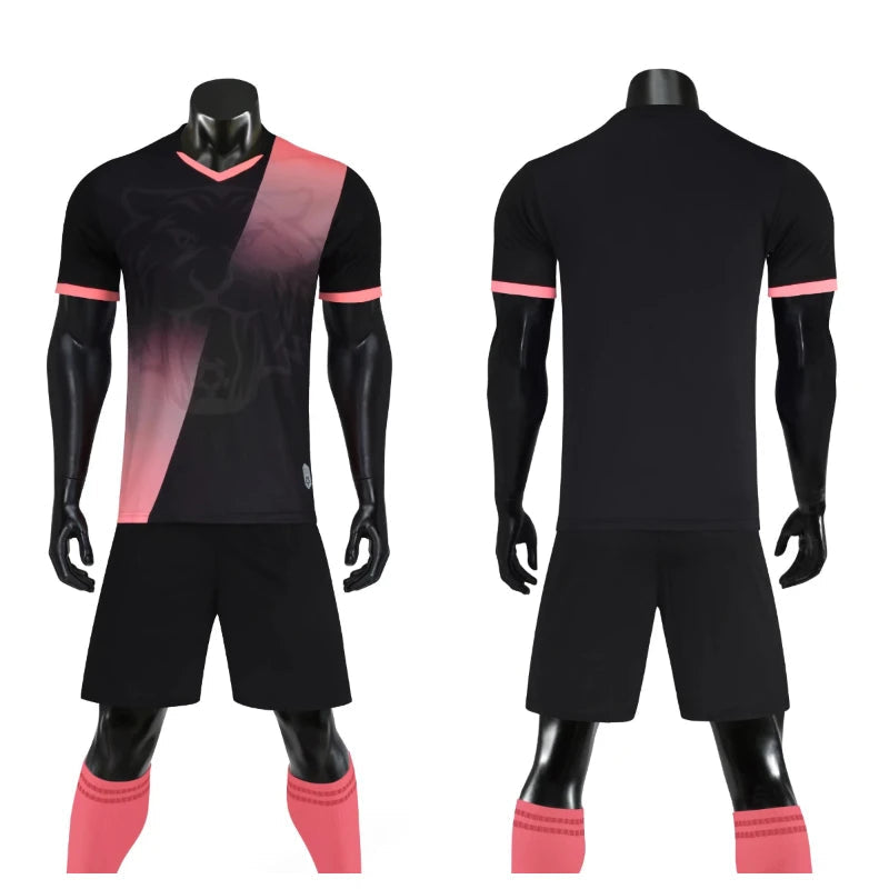 Men's Women's Kids Football Jersey Shorts Set Custom Soccer Uniform Outfit Kids School Team Training Kit The Clothing Company Sydney