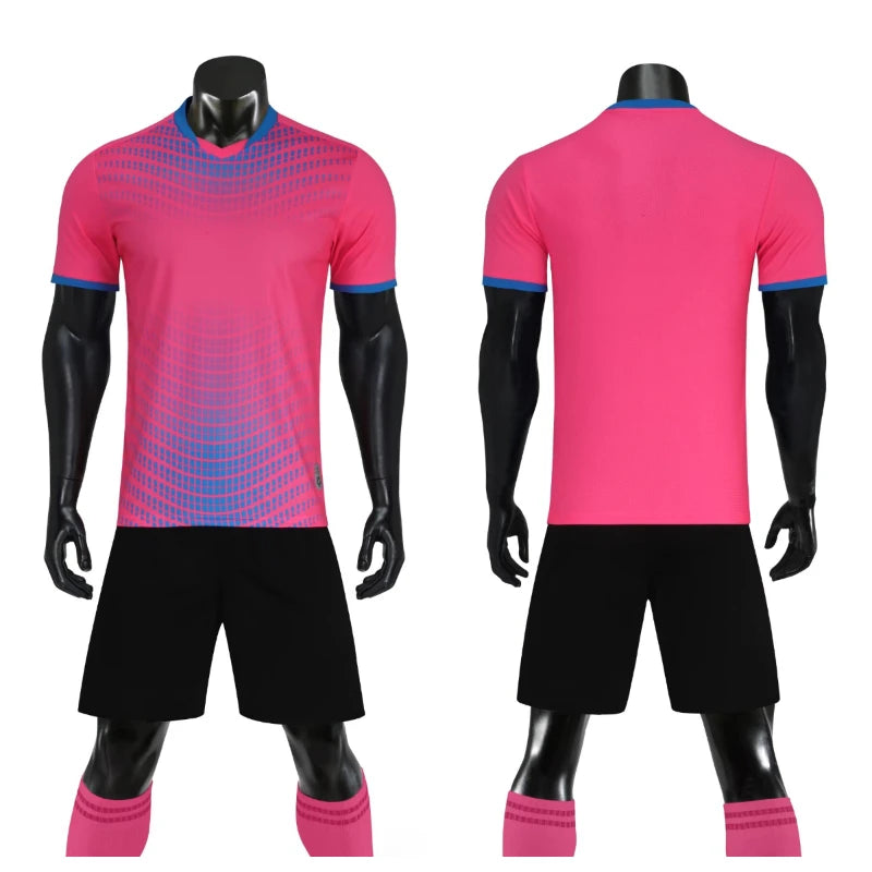 Men's Women's Kids Football Jersey Shorts Set Custom Soccer Uniform Outfit Kids School Team Training Kit The Clothing Company Sydney