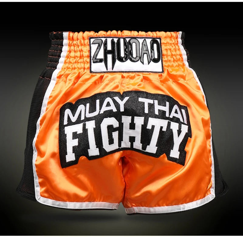Thai Boxing Shorts Muay Thai Fightwear Men Women Boy Girl Kids Muaythai Grappling Kickboxing Match Training Uniform MMA Boxer Pants The Clothing Company Sydney