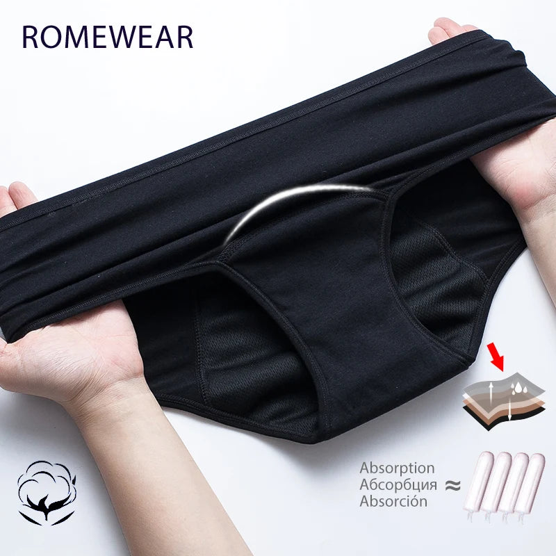 Menstrual Panties For Women Period Underwear 4 Layer Plus Size Heavy Flow Absorbency Leakproof Physiological Sanitary Lingerie - The Clothing Company Sydney