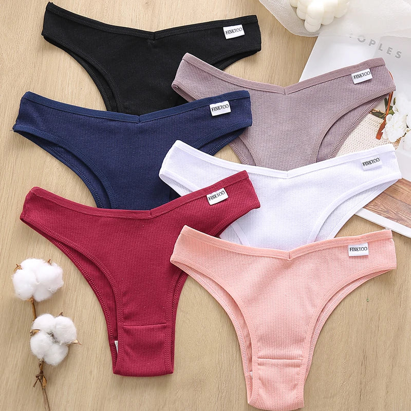 3 Pack Cotton Women's Panties Low Rise Female Seamless Underwear Breathable Underpants Intimates Lingerie The Clothing Company Sydney