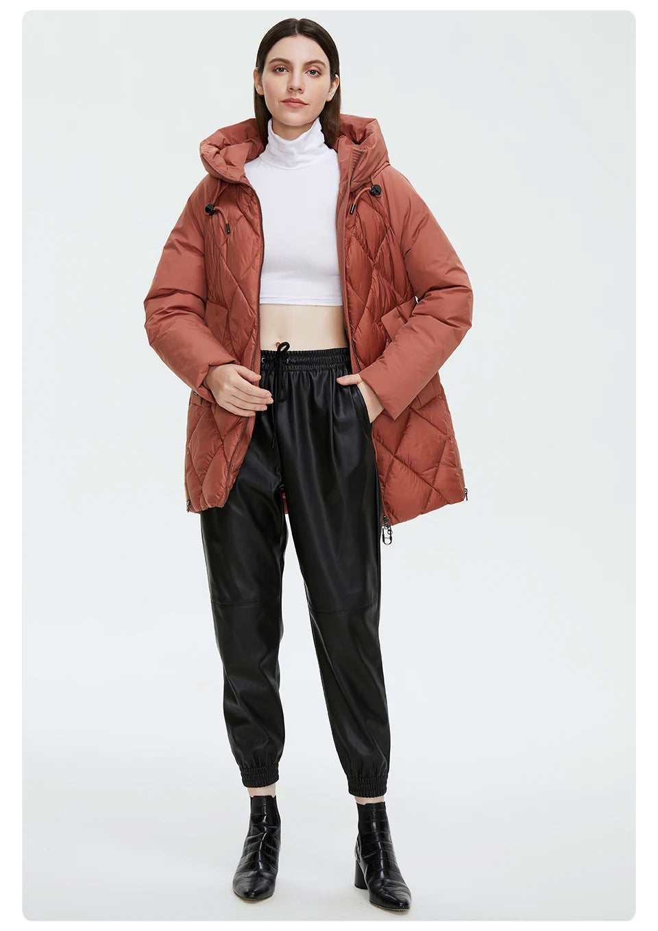 Winter Jacket Women's Collection Warm Jacket Mid-length Coats Parka - The Clothing Company Sydney