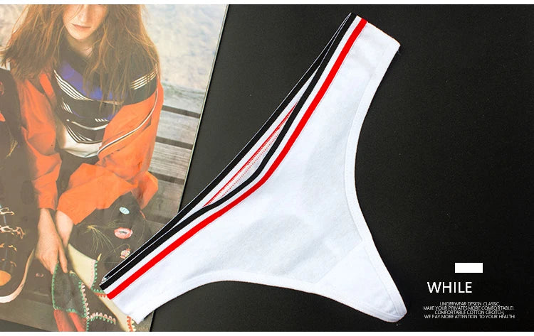Sports Style Low Waist Thong  No Trace Cotton T Panties  G String Bikini Underwear - The Clothing Company Sydney