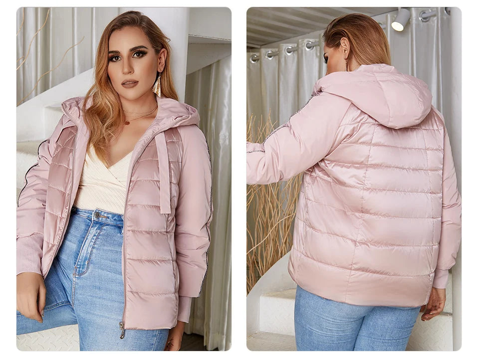 Women's Autumn coat Outwear trend Jacket Short Parkas Padded casual Warm Plus size Jacket - The Clothing Company Sydney