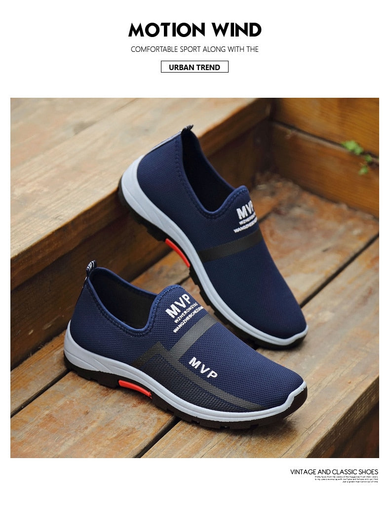 Summer Mesh Men's Shoes Lightweight Sneakers Men Fashion Casual Walking Shoes Breathable Slip on Mens Loafers The Clothing Company Sydney