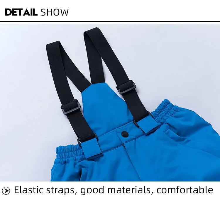 Children's Snow Suit Outfit Wear Outdoor Waterproof Windproof Warm Costume Winter Snowboarding Ski Jacket and Strap Pant Boys and Girls The Clothing Company Sydney