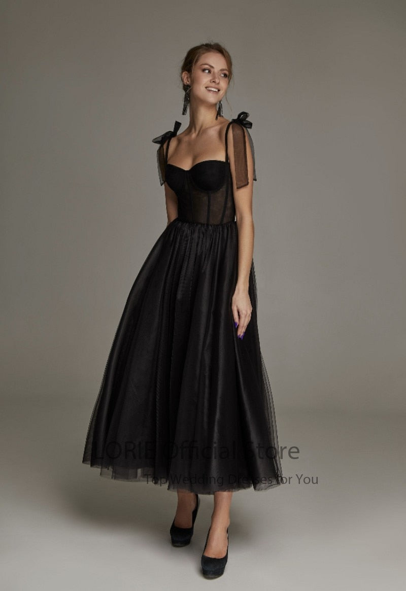 Short Wedding Dresses Modern Boning Spaghetti Strap A Line Tea Length White Bridal Gown The Clothing Company Sydney