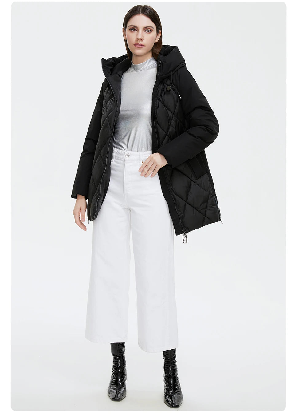 Winter Jacket Women's Collection Warm Jacket Mid-length Coats Parka - The Clothing Company Sydney