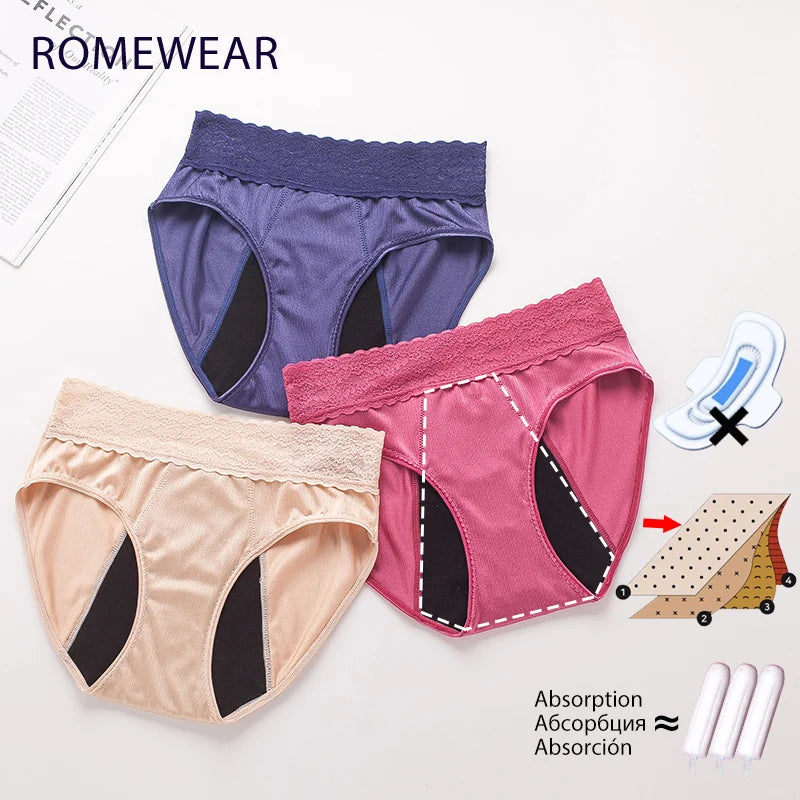 Menstrual Panties For Women Period Underwear 4 Layer Plus Size Heavy Flow Absorbency Leakproof Physiological Sanitary Lingerie - The Clothing Company Sydney