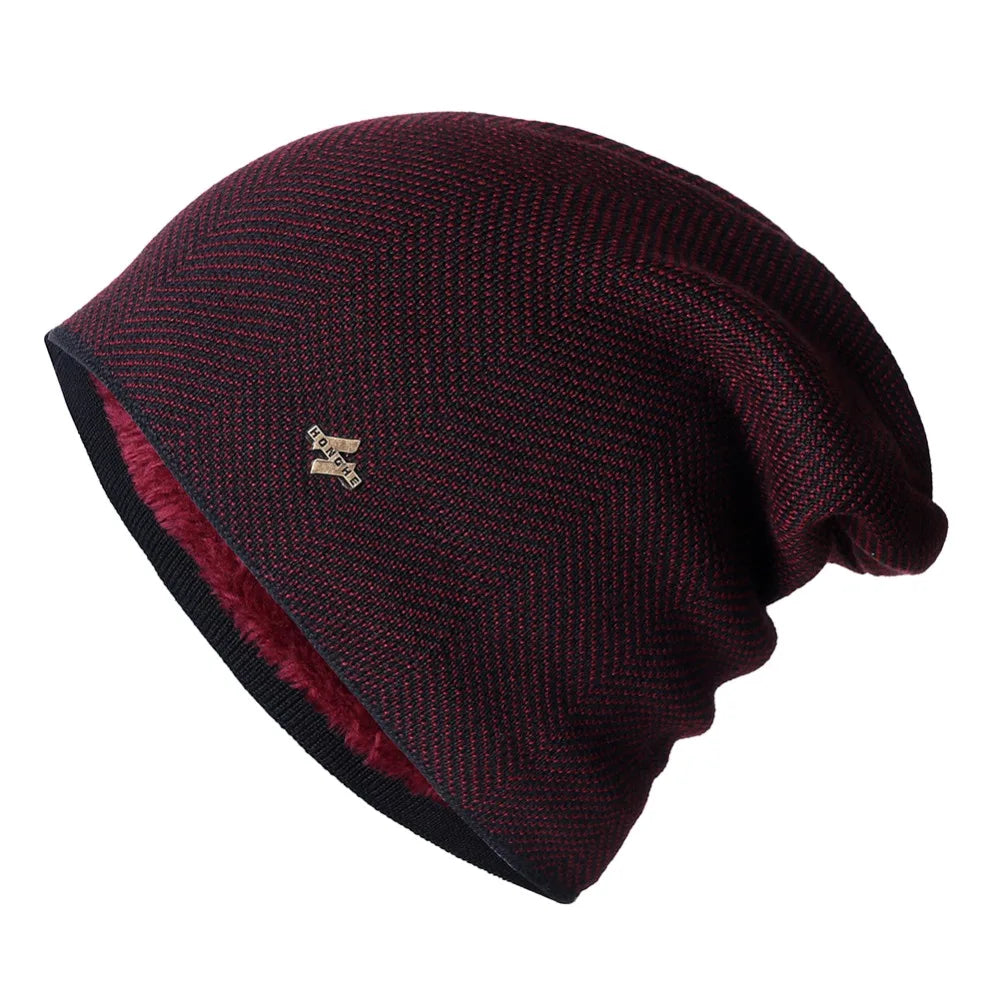 Unisex Warm Winter Hat Fashion Men & Women Thick Knitted Hat Outdoor Sports Ski Beanie Hats - The Clothing Company Sydney