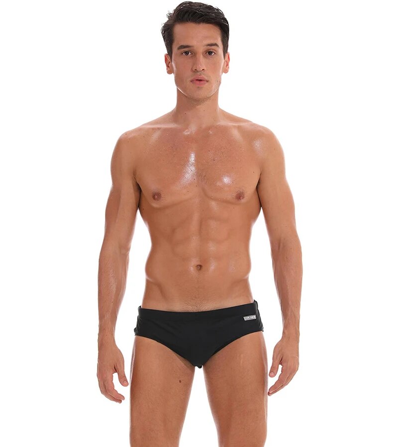 Men's  Swimming Briefs Swimwear Low Swimwear Boxers Men's Swim Brief Solid Swim Brief Beachwear Men Swimsuit The Clothing Company Sydney