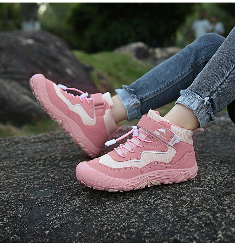 Autumn Hiking Shoes Kids Outdoor Sneakers Boys Girls Ankle Trekking Shoes Children Winter Hiking Boots Breathable Anti-Slip Shoe The Clothing Company Sydney