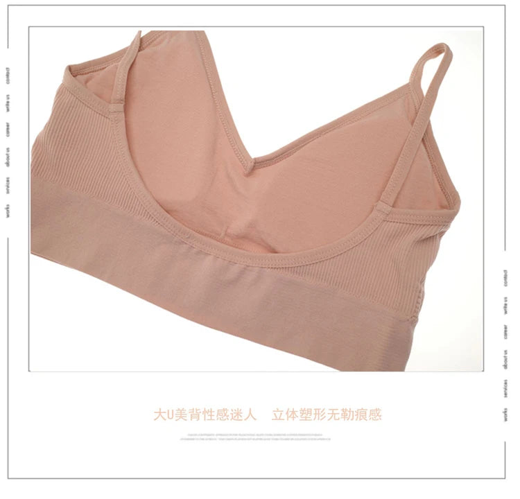 Women's Sport Bra Set Backless Bralette Seamless Padded Bra G String Thong Lingerie Set The Clothing Company Sydney