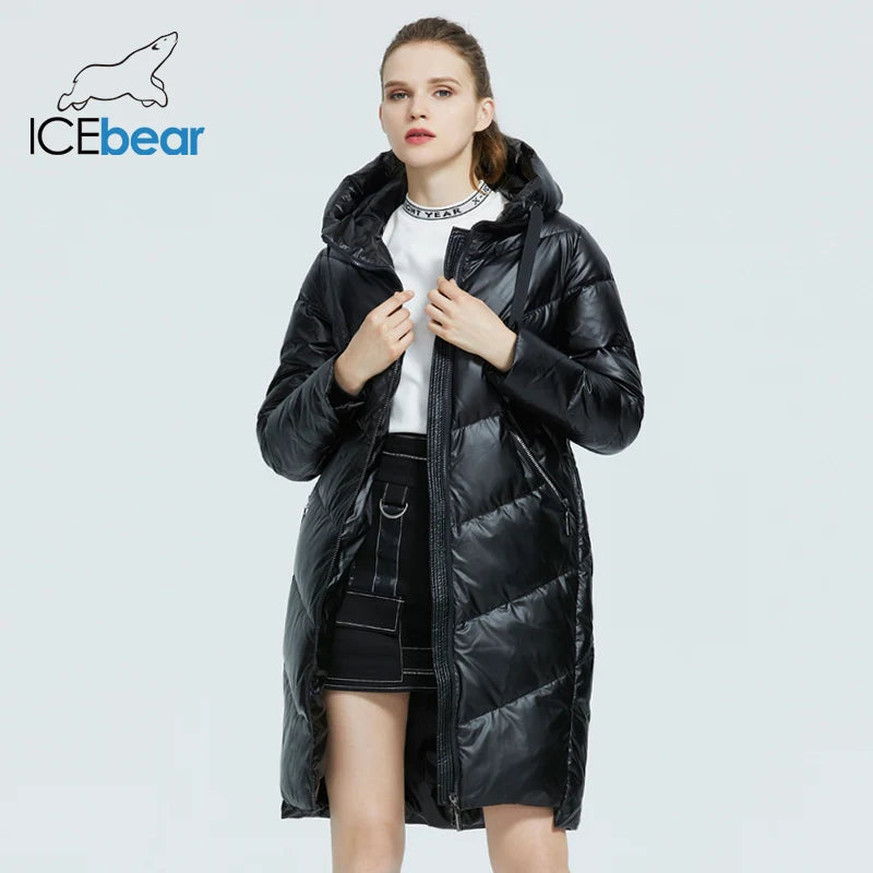 Women's Hooded Winter jacket fashion casual slim long warm cotton coat ladies parkas - The Clothing Company Sydney