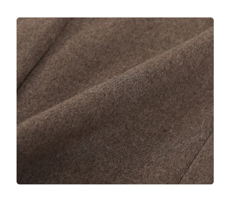 Women's Wool Blend Coat Solid Mid Long Woollen Blazer Thick Warm Blouse Overcoat Office Autumn Winter Jacket - The Clothing Company Sydney