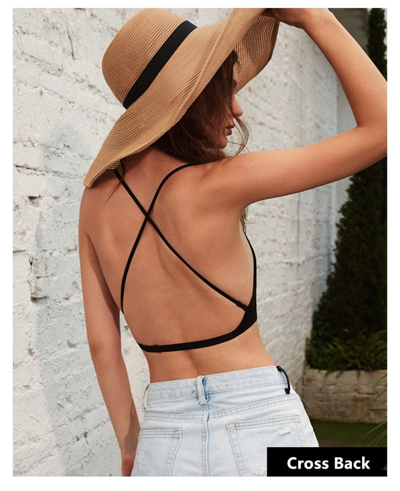 3 Styles Bra Open Back Wireless Underwear U-Shape Big Backless Lingerie Bralette The Clothing Company Sydney