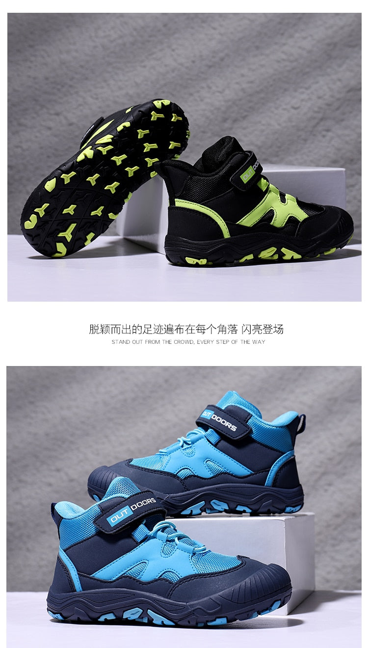 Autumn Hiking Shoes Kids Outdoor Sneakers Boys Girls Ankle Trekking Shoes Children Winter Hiking Boots Breathable Anti-Slip Shoe The Clothing Company Sydney