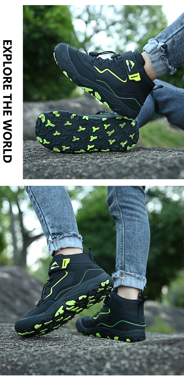 Autumn Hiking Shoes Kids Outdoor Sneakers Boys Girls Ankle Trekking Shoes Children Winter Hiking Boots Breathable Anti-Slip Shoe The Clothing Company Sydney