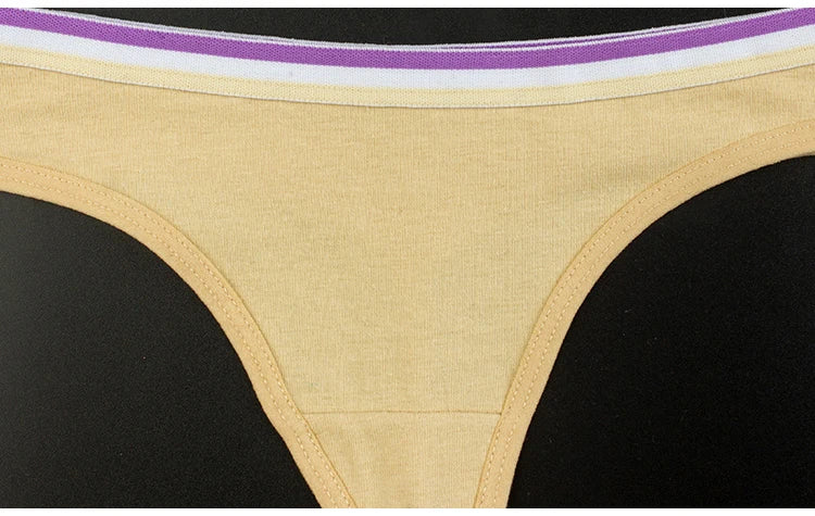 Sports Style Low Waist Thong  No Trace Cotton T Panties  G String Bikini Underwear - The Clothing Company Sydney