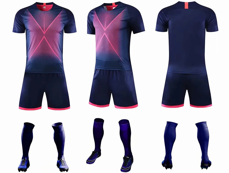 Soccer shirts and shorts set for Men Women kids football uniforms Custom Boys and girls Soccer Sets with socks and shin guard The Clothing Company Sydney