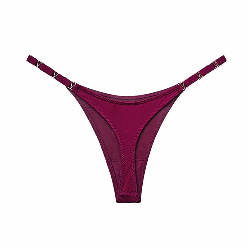Seamless Thong Women's Underwear Briefs Panties Zebra Flower Low Rise Metal Buckle G String Bikini Undies The Clothing Company Sydney