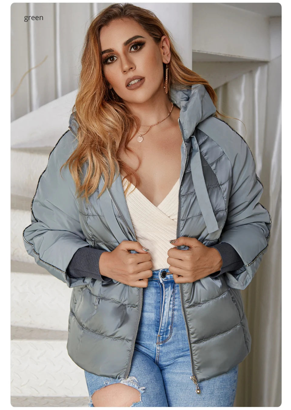 Women's Autumn coat Outwear trend Jacket Short Parkas Padded casual Warm Plus size Jacket - The Clothing Company Sydney