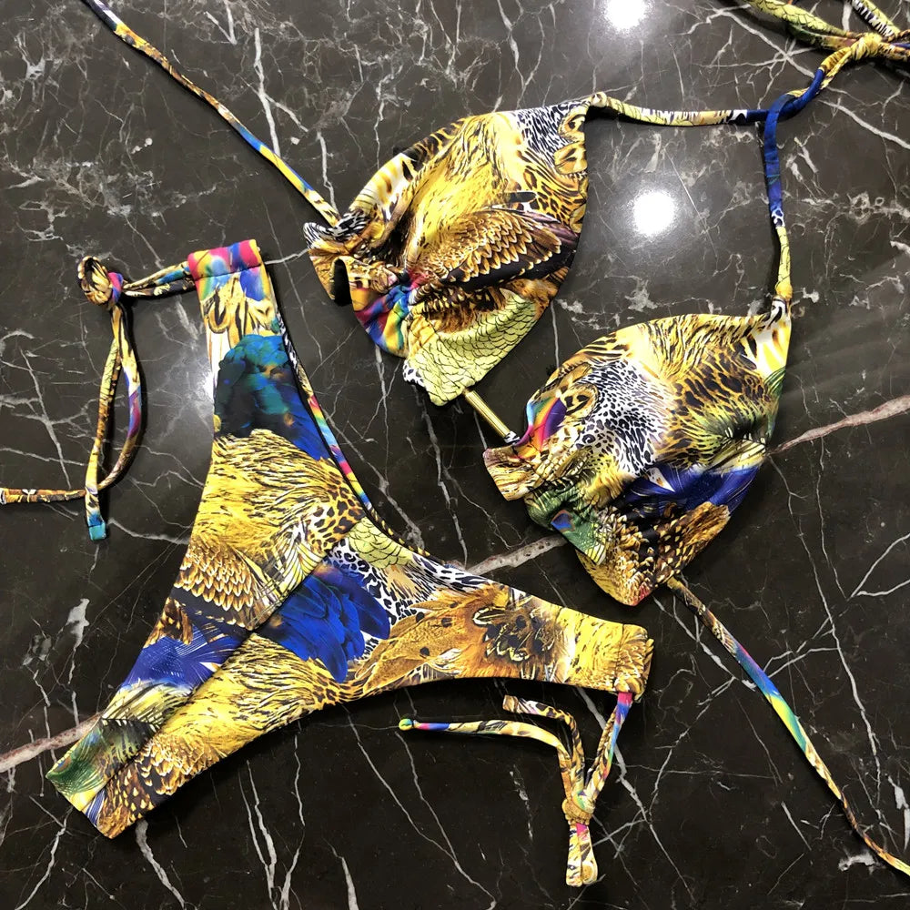 Women's Beachwear Sexy Bikinis Set Hot Sport Swimwear Push-Up Padded Swimsuit Exquisite Bather Swimwear The Clothing Company Sydney
