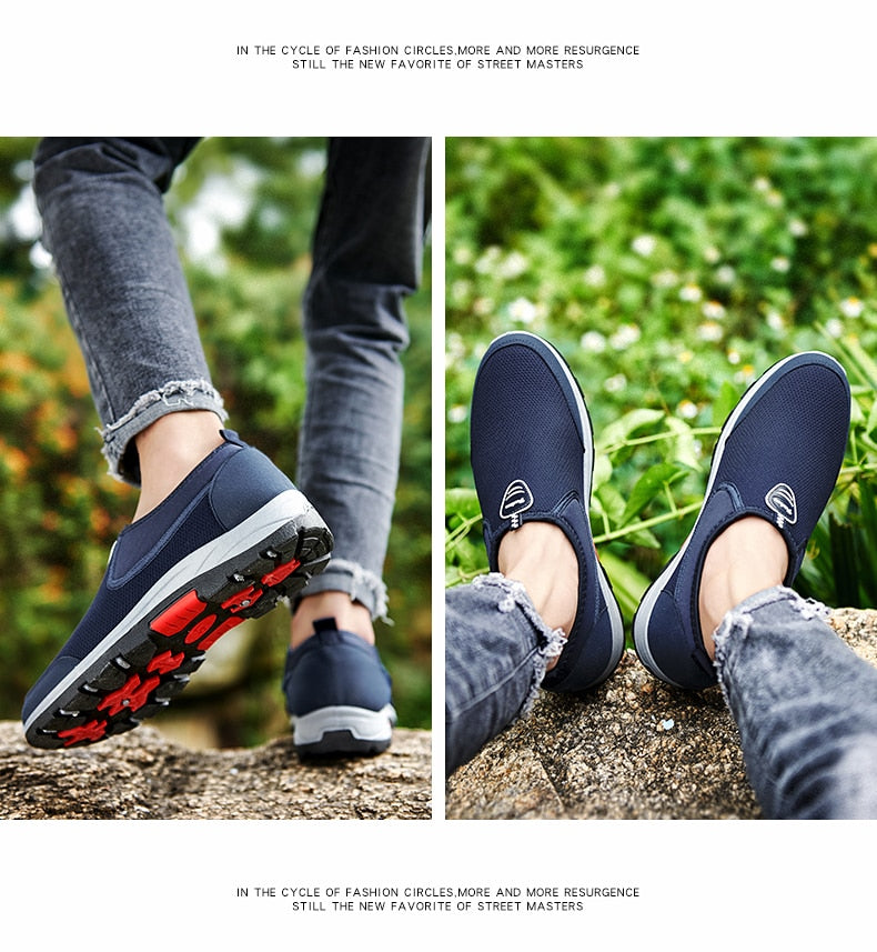 Summer Men's Shoes Lightweight Sneakers Fashion Casual Walking Shoes Breathable Slip on Mens Loafers The Clothing Company Sydney
