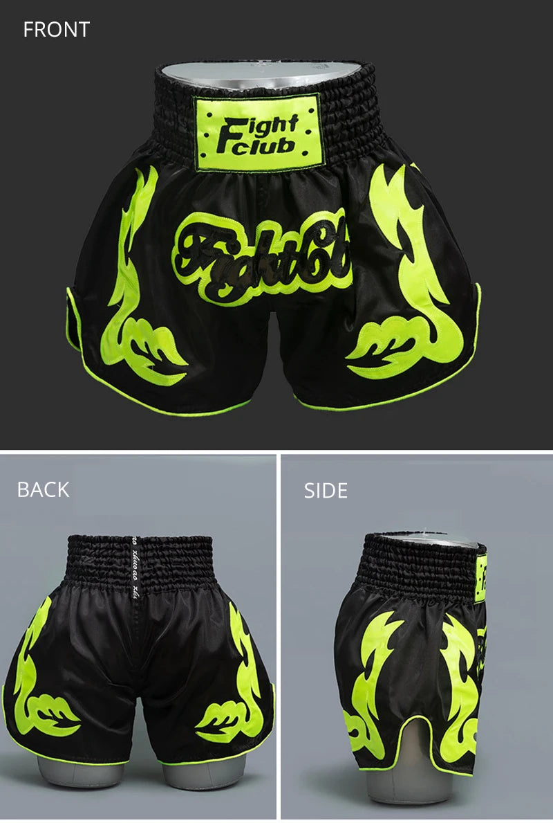 Thai Boxing Shorts Muay Thai Fightwear Men Women Boy Girl Kids Muaythai Grappling Kickboxing Match Training Uniform MMA Boxer Pants The Clothing Company Sydney