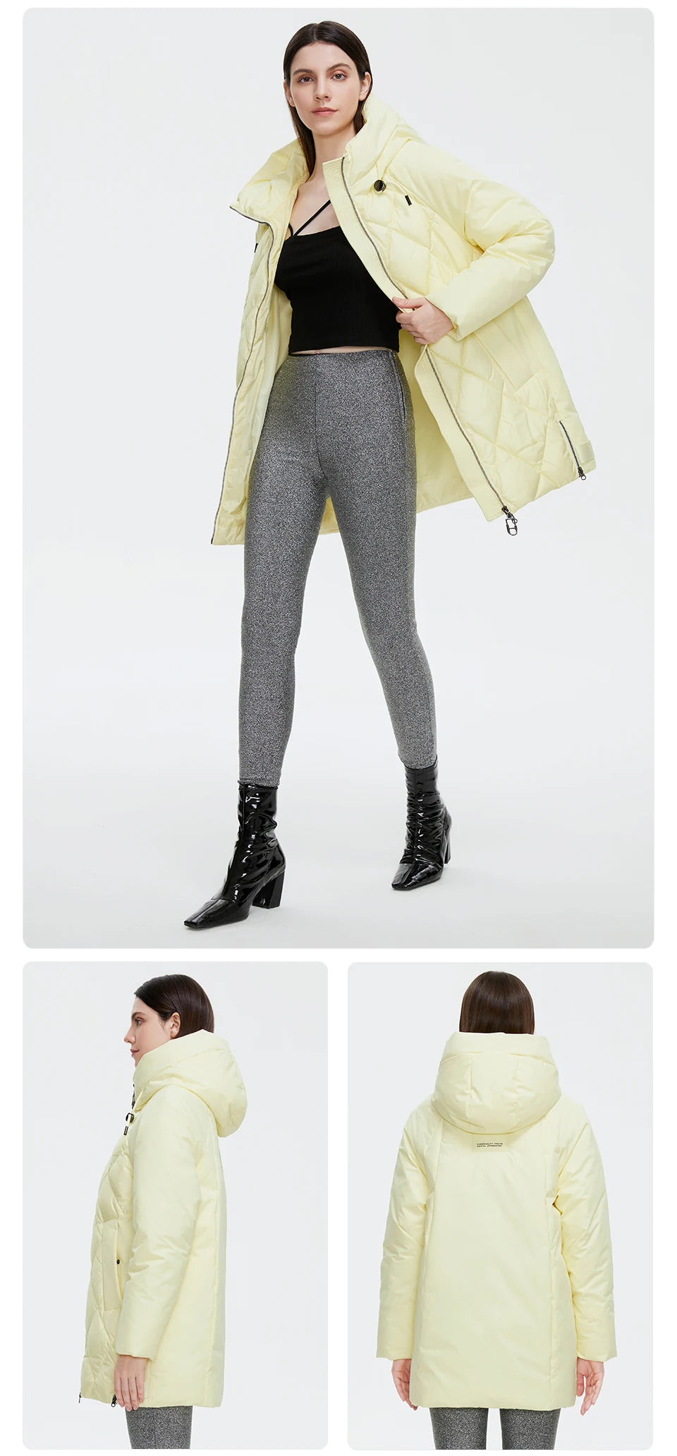 Winter Jacket Women's Collection Warm Jacket Mid-length Coats Parka - The Clothing Company Sydney