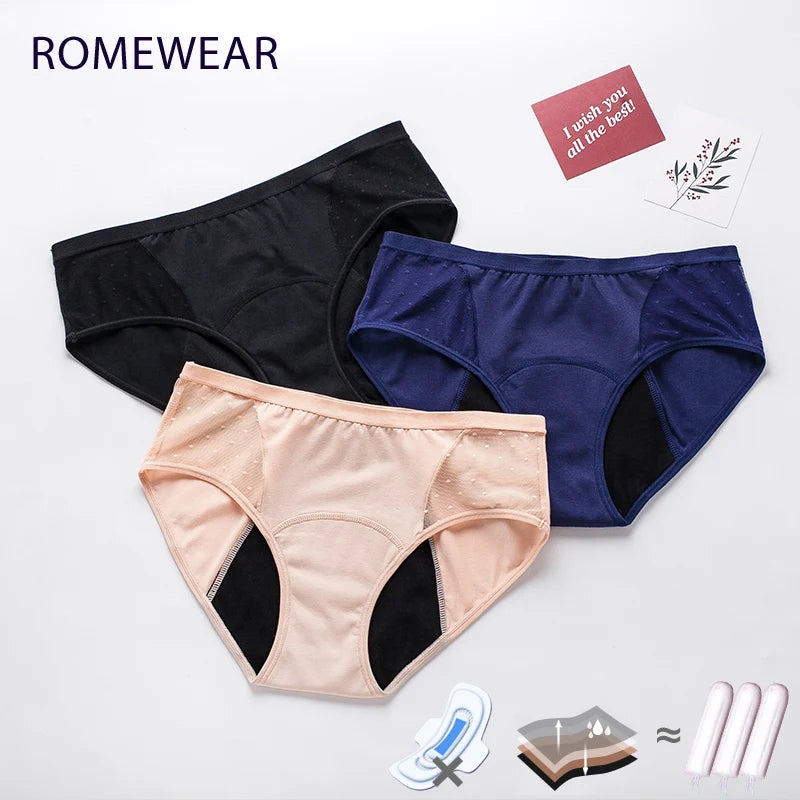 Menstrual Panties For Women Period Underwear 4 Layer Plus Size Heavy Flow Absorbency Leakproof Physiological Sanitary Lingerie - The Clothing Company Sydney