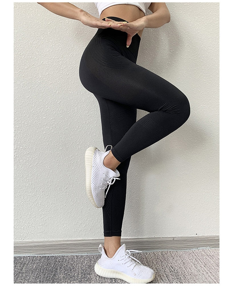 Yoga Seamless Leggings Gym Yoga Pants Women's High Waist Yoga Leggings Sports Fitness Clothing Sport Pants Sportswear The Clothing Company Sydney