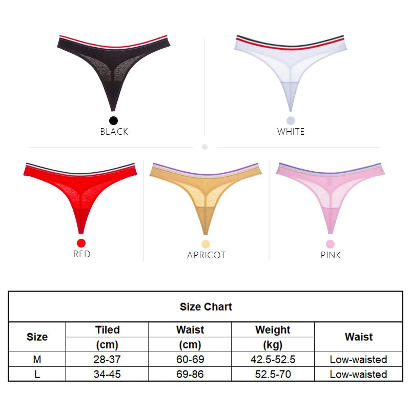 Sports Style Low Waist Thong  No Trace Cotton T Panties  G String Bikini Underwear - The Clothing Company Sydney