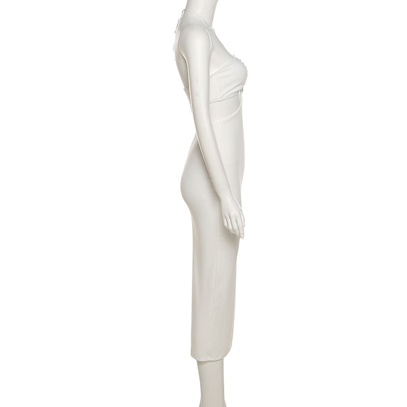 Summer Spaghetti Strap Halter Backless Maxi Dress Elegant Bandage Sleeveless Club Party Dresses Bodycon Dress The Clothing Company Sydney