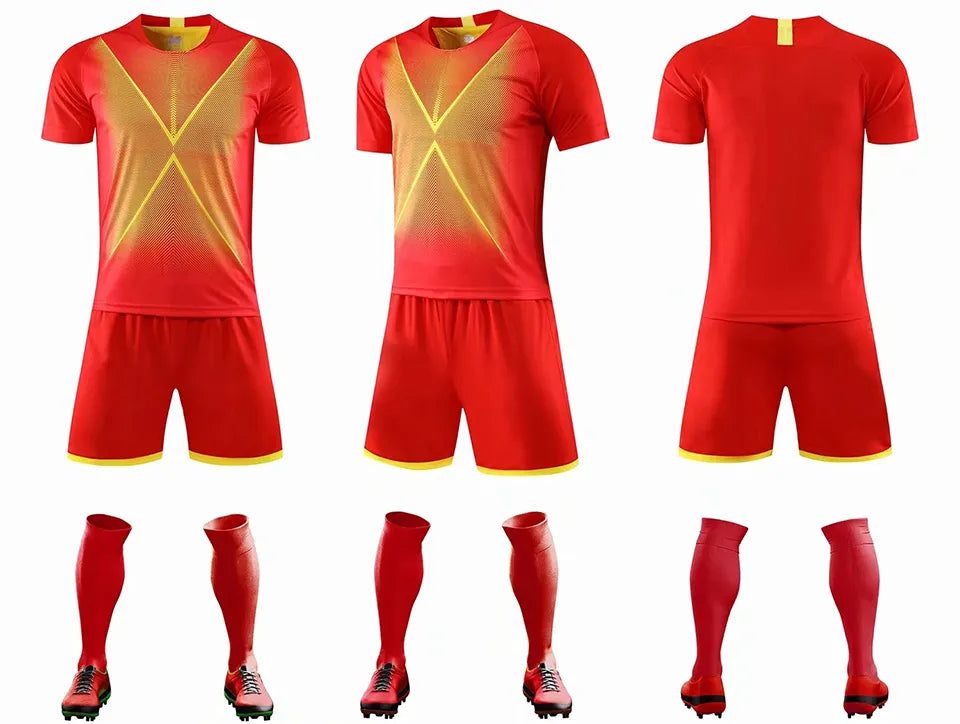 Soccer shirts and shorts set for Men Women kids football uniforms Custom Boys and girls Soccer Sets with socks and shin guard The Clothing Company Sydney