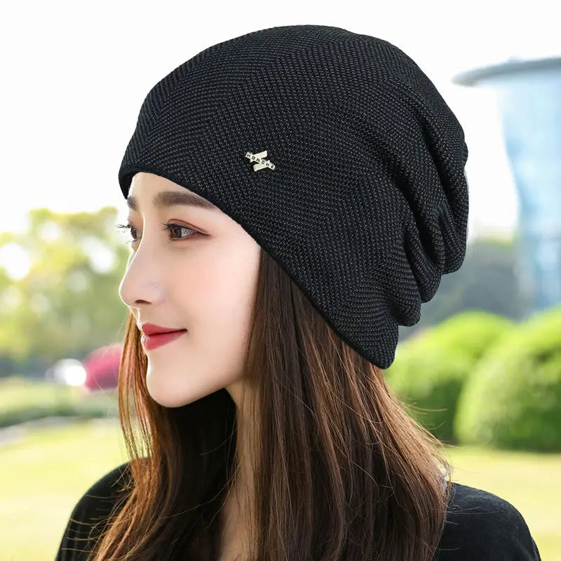 Unisex Warm Winter Hat Fashion Men & Women Thick Knitted Hat Outdoor Sports Ski Beanie Hats - The Clothing Company Sydney